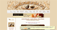 Desktop Screenshot of lievitonaturale.org