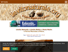 Tablet Screenshot of lievitonaturale.org
